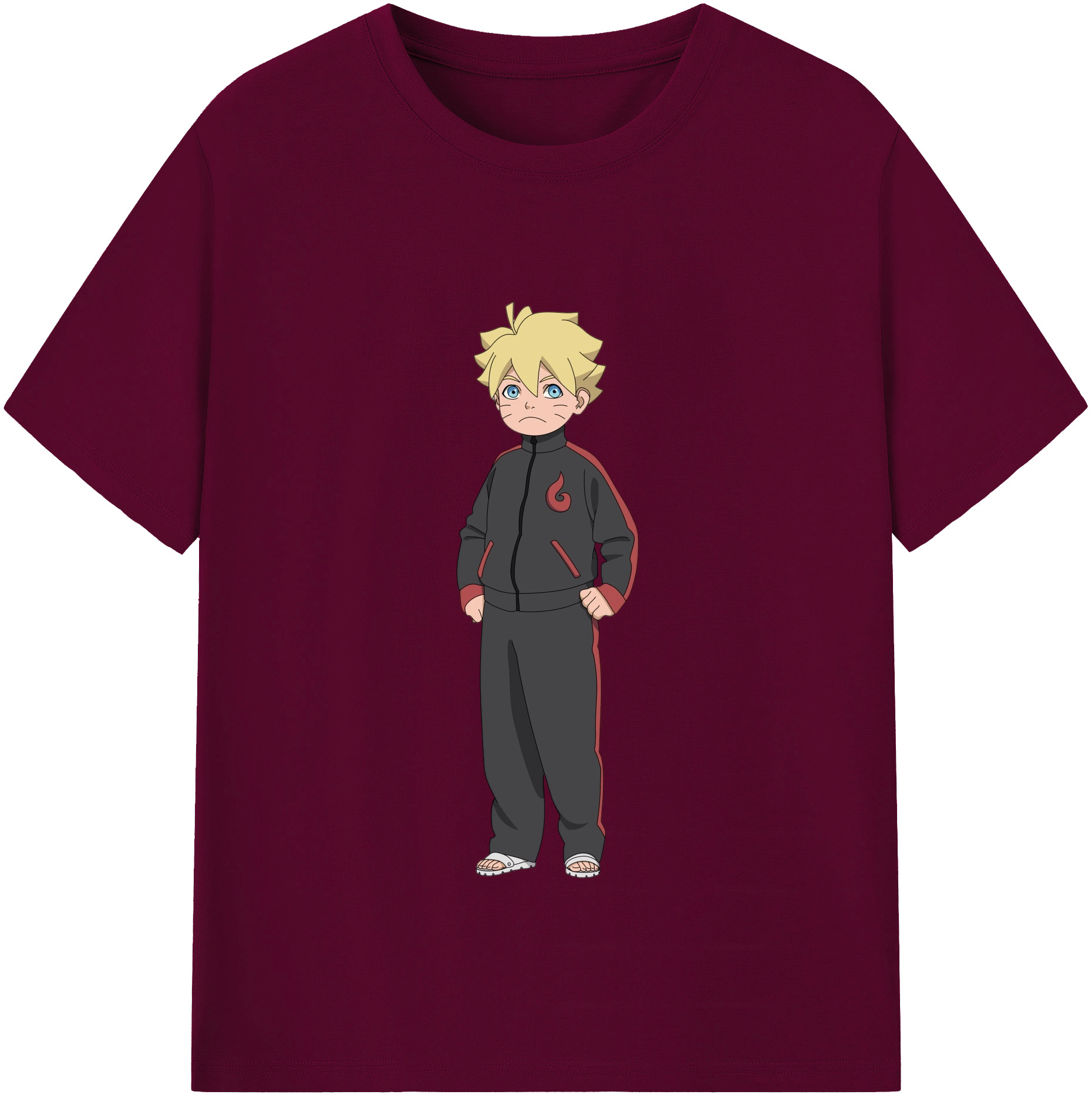 （画像用） NARUTO -ナルト- うずまき ボルト Uzumaki Boruto レディースカジュアルプリントTシャツ（綿100％）